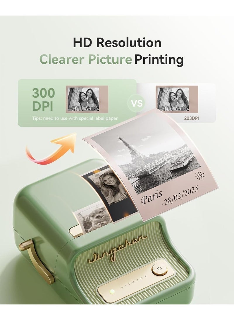 NIIMBOT B21 Upgraded B21 Pro Label Maker, 300DPI HD Label Printer, Bluetooth Sticker Label Printer, Inkless Thermal Label Maker Photos, Ideal for Notes, Study Graphics, Memo Maker, 50x30mm Label, 230Pcs - Image 5